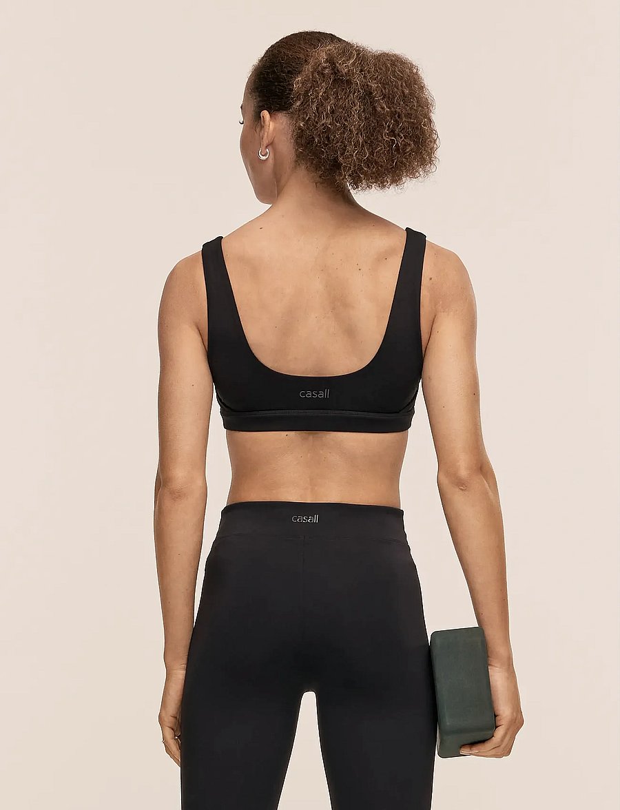 Casall - Soft Touch Padded Sports Bra - sport-bhs - black - 2