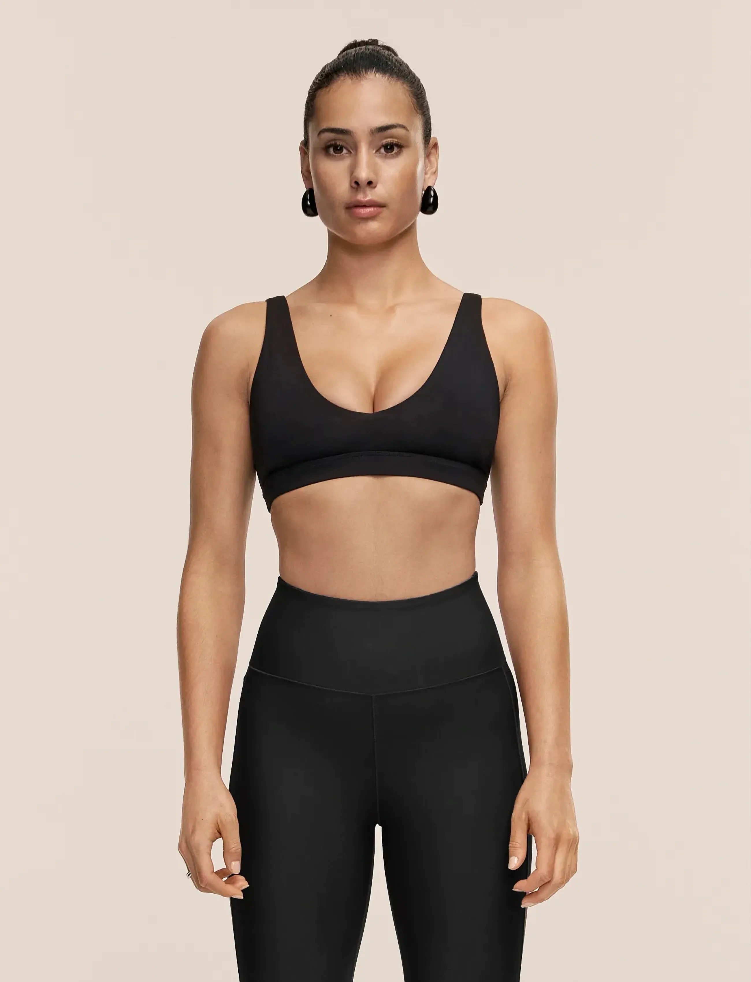 Casall - Soft Touch Padded Sports Bra - sport-bhs - black - 3
