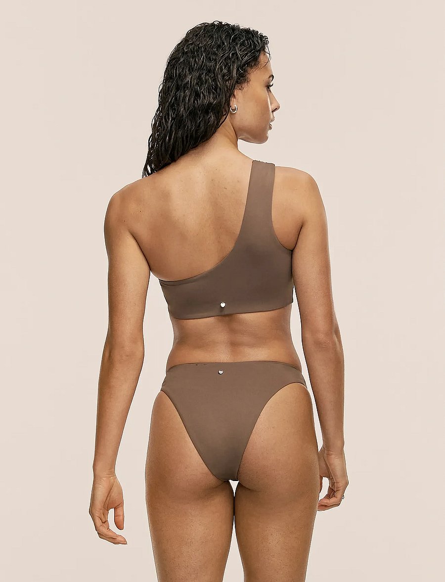 Casall - Twist Bikini Top - sportiga badkläder - warm khaki - 3
