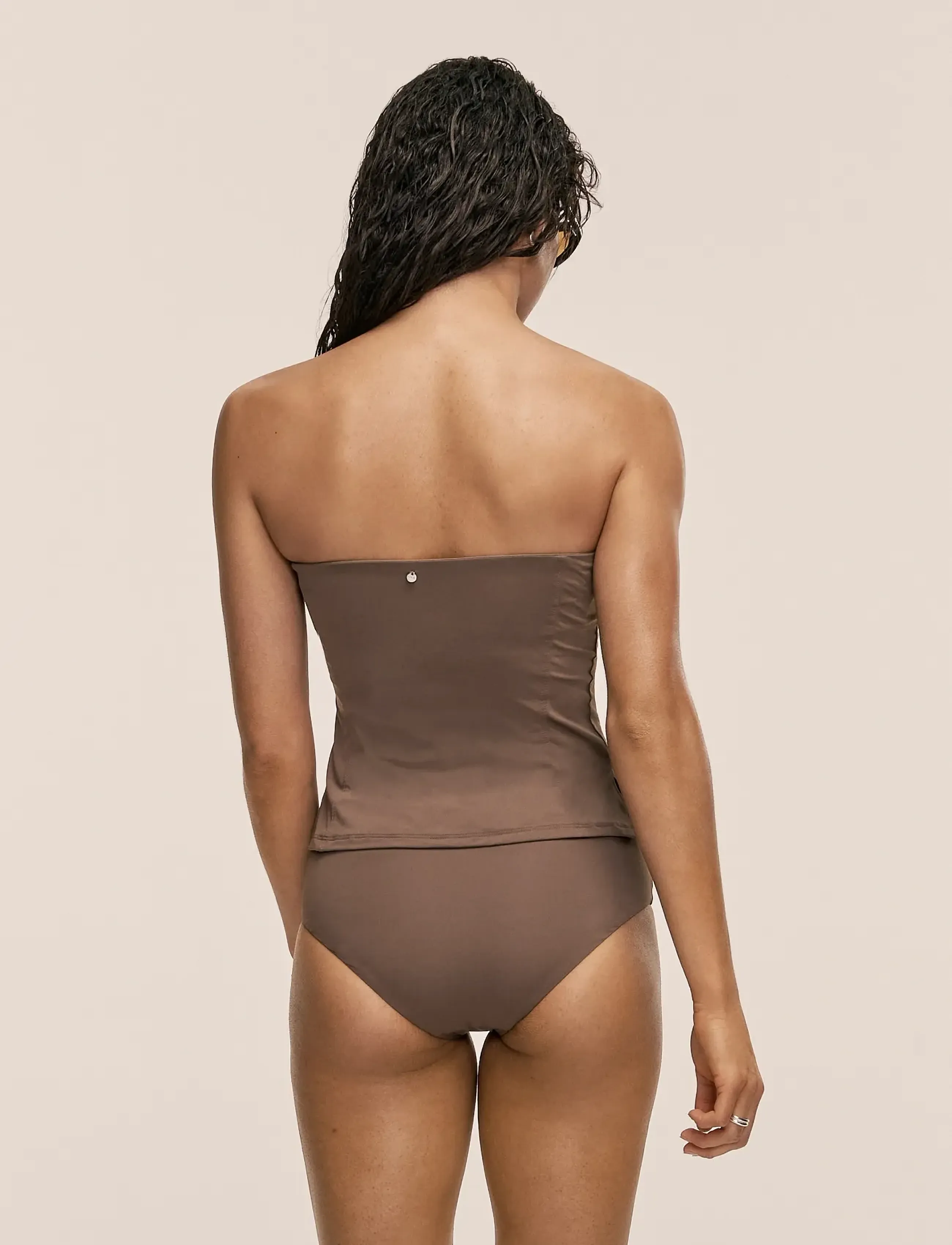 Casall - Tube Bikini Tank Top - Íþróttasundföt - warm khaki - 5