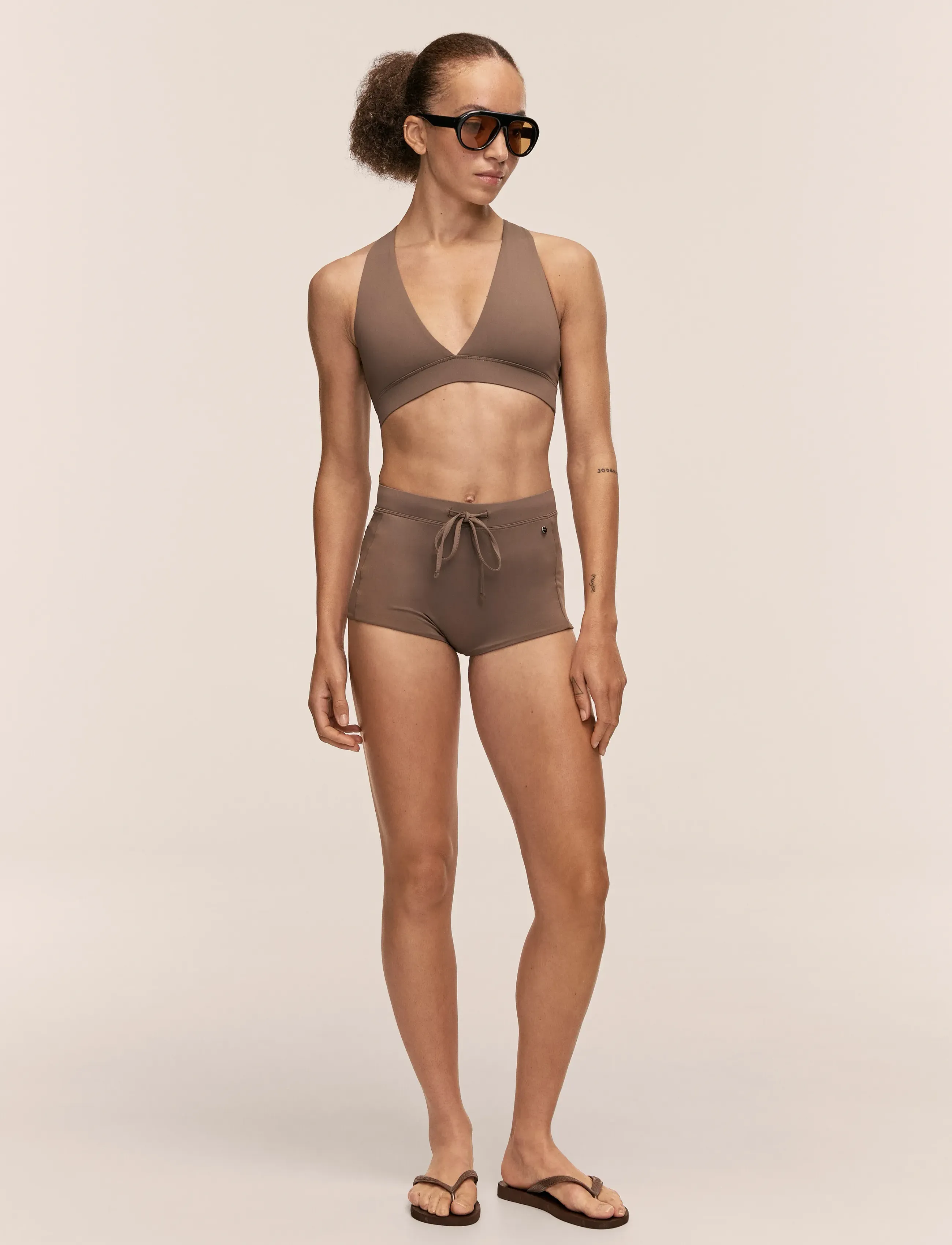 Casall Millennial Bikini Shorts, 36, Sport Bademode, Beige - Bikinis, Frauen