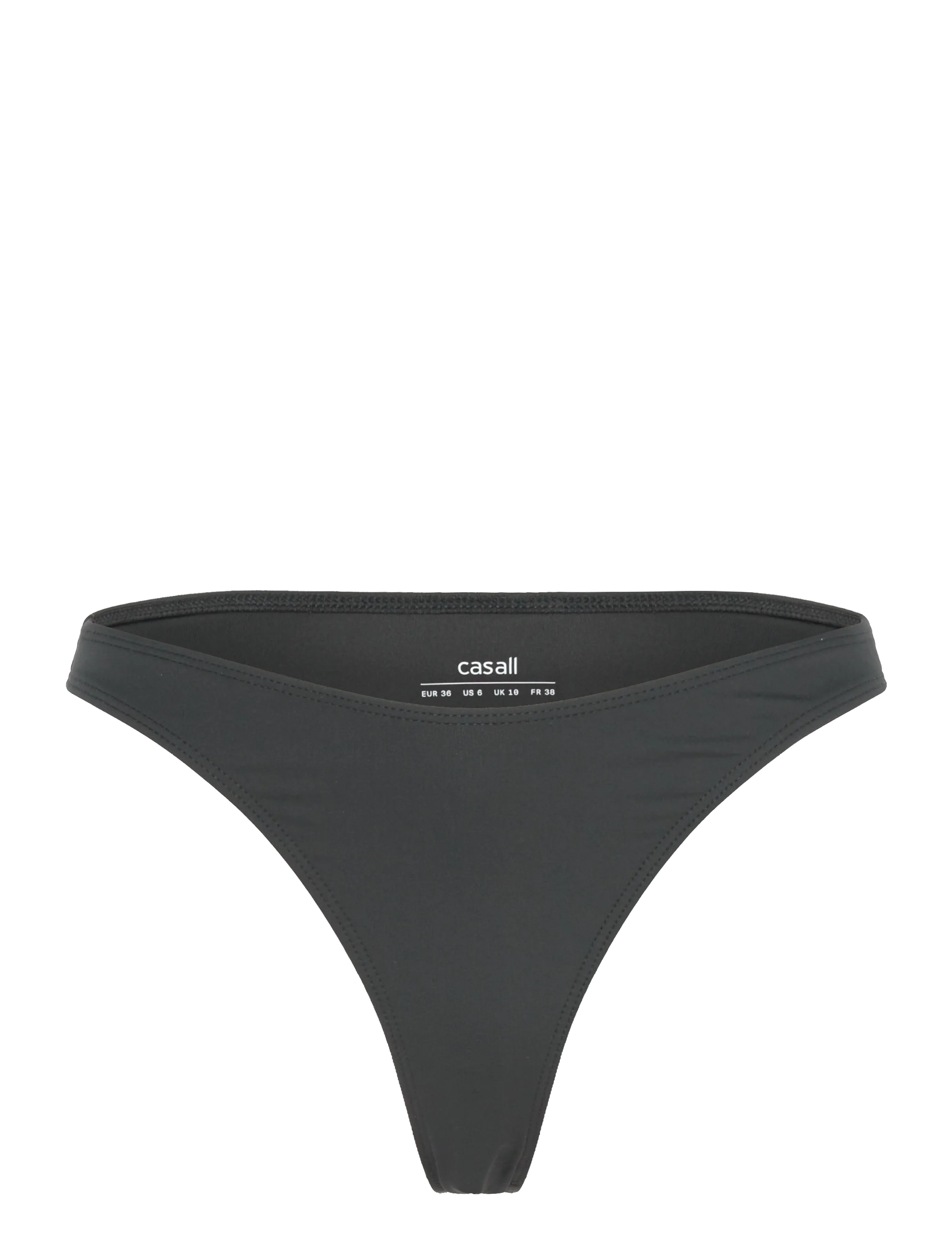 Casall High Leg Brazilian Bottom - Uinti - BLACK / black