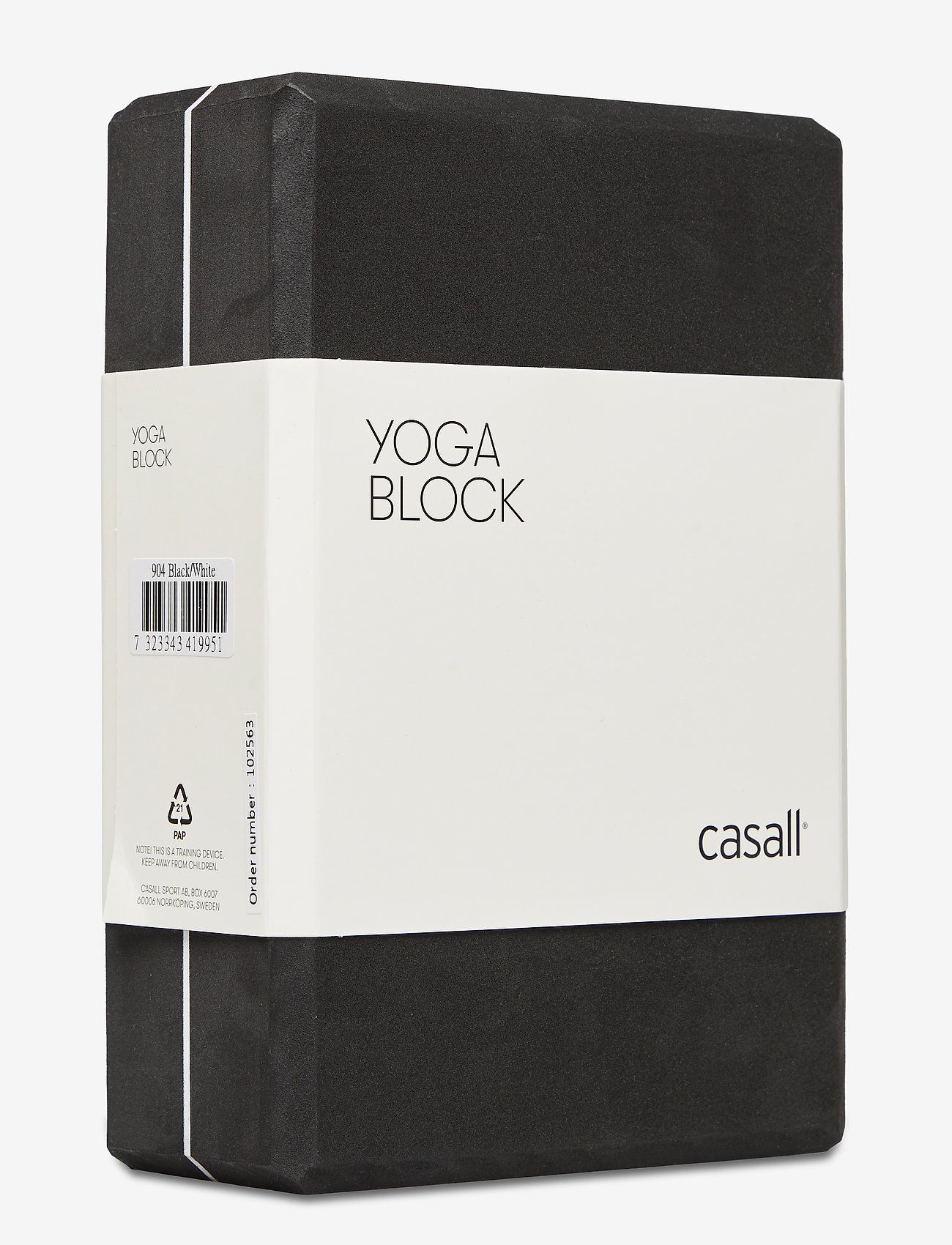 Casall - Yoga block - yoga-blöcke & -bänder - black/white - 0