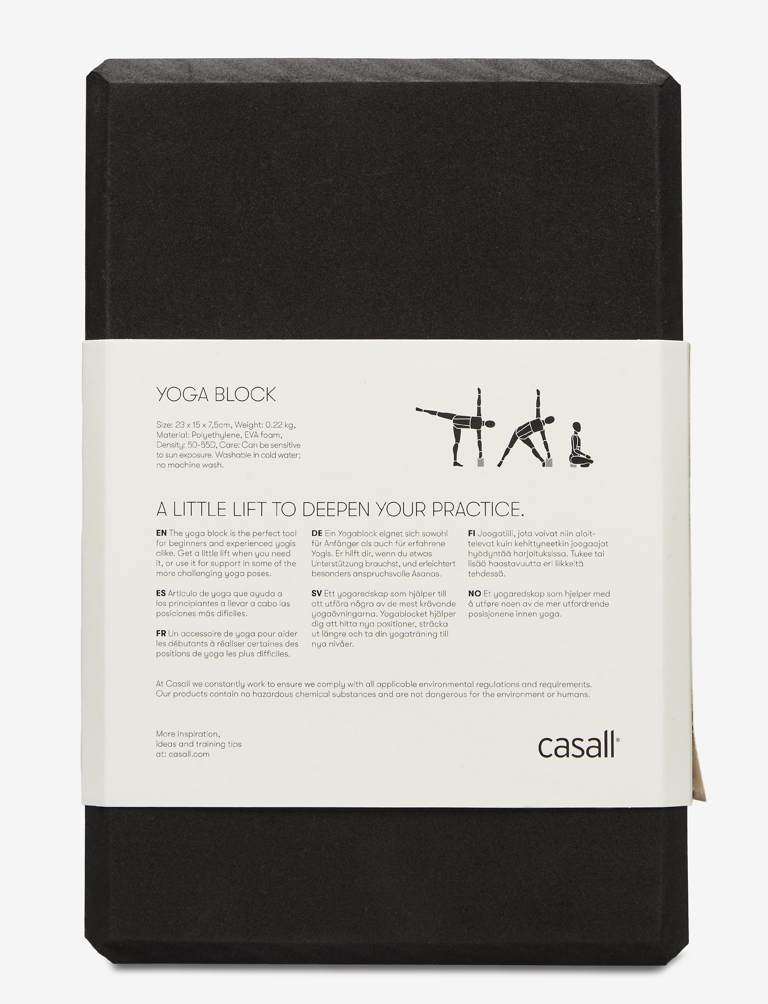Casall - Yoga block - black/white - 2