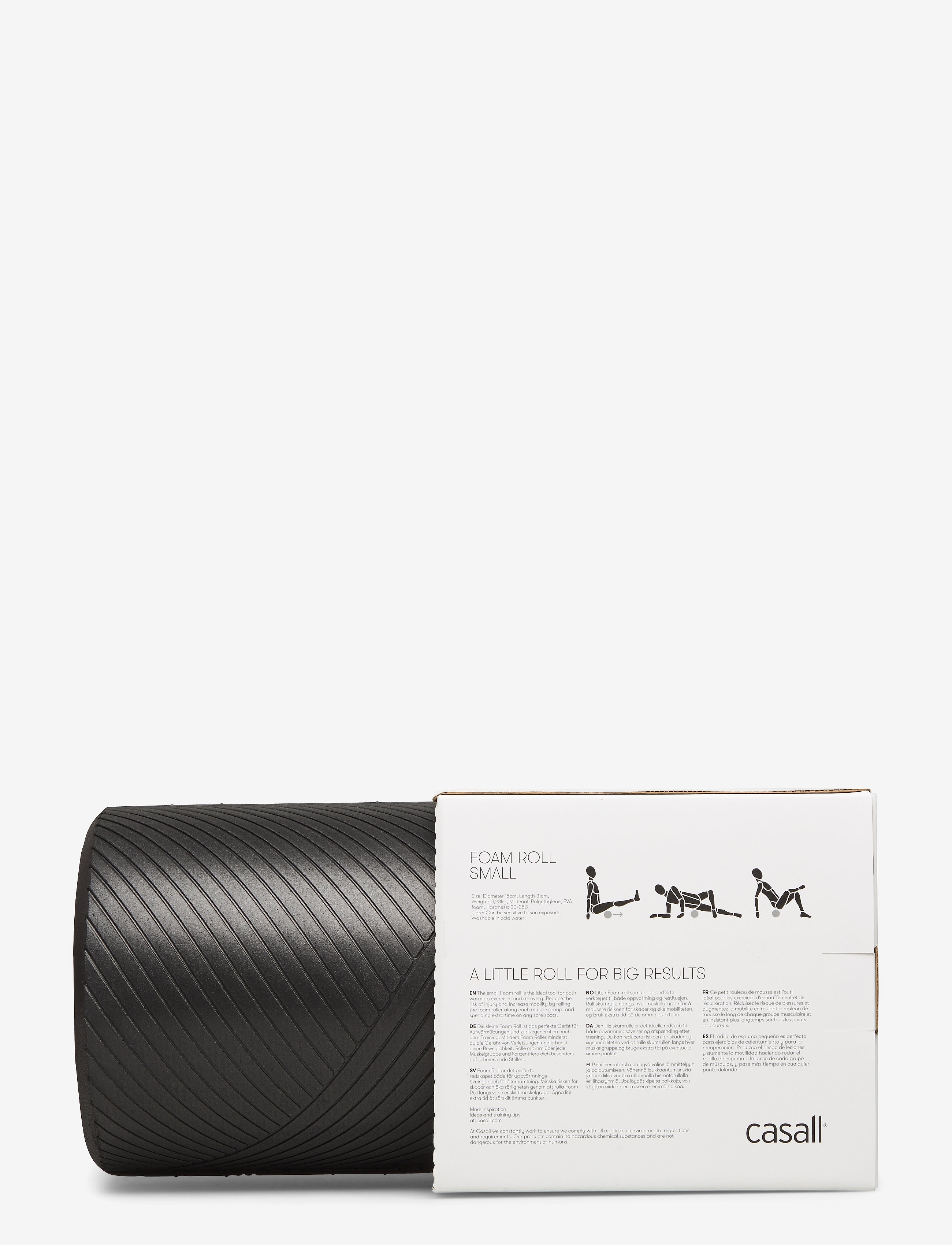 Casall - Massage Foam Roller Small - black - 2