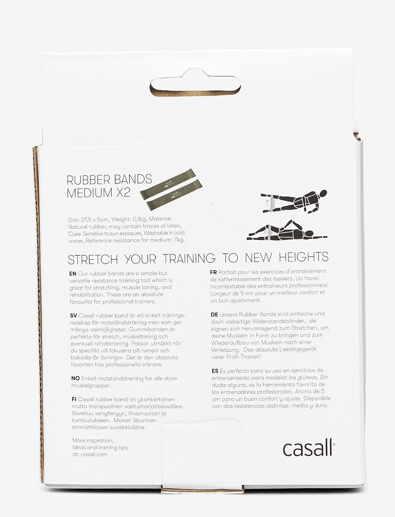 Casall - Rubber band Medium 2pcs - weerstandsband - medium green - 2