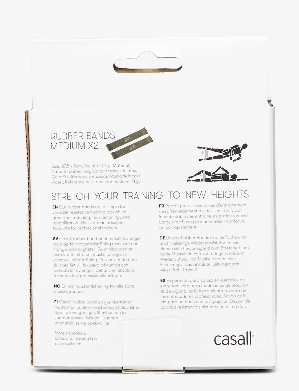 Casall - Rubber band Medium 2pcs - booty bands - medium green - 2