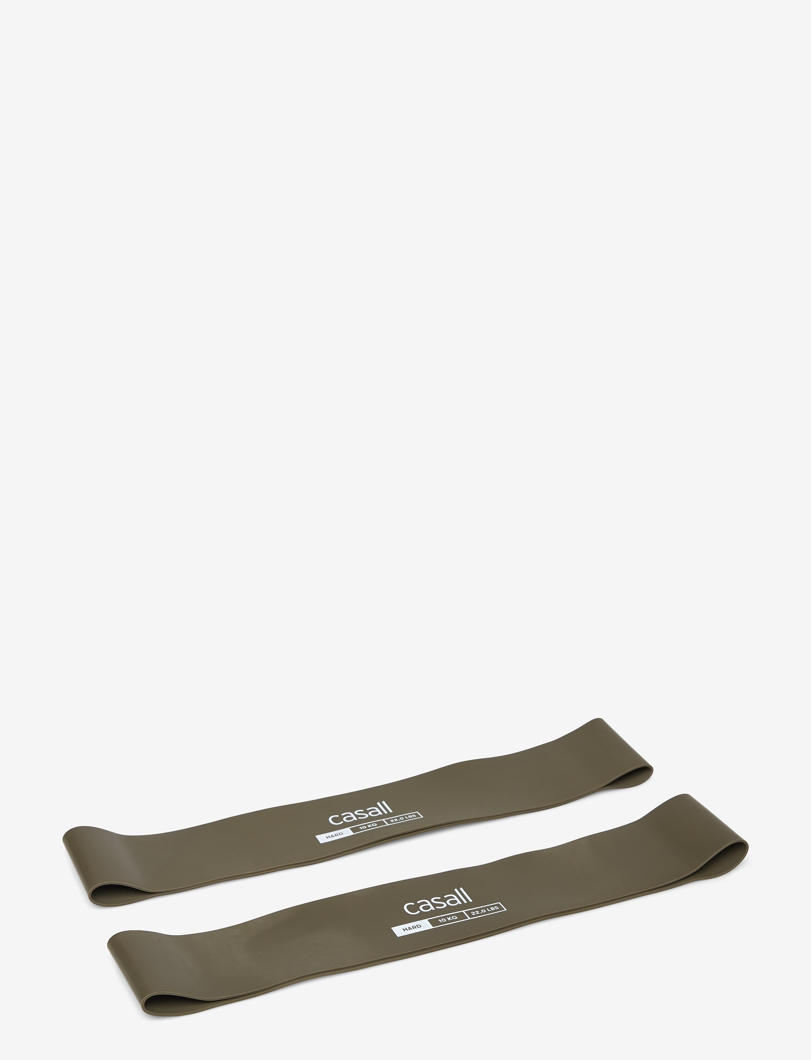 Casall Rubber Band Hard 2Pcs, Mænd, Hårdt Modstandsbånd, Grøn, Str: ONE SIZE