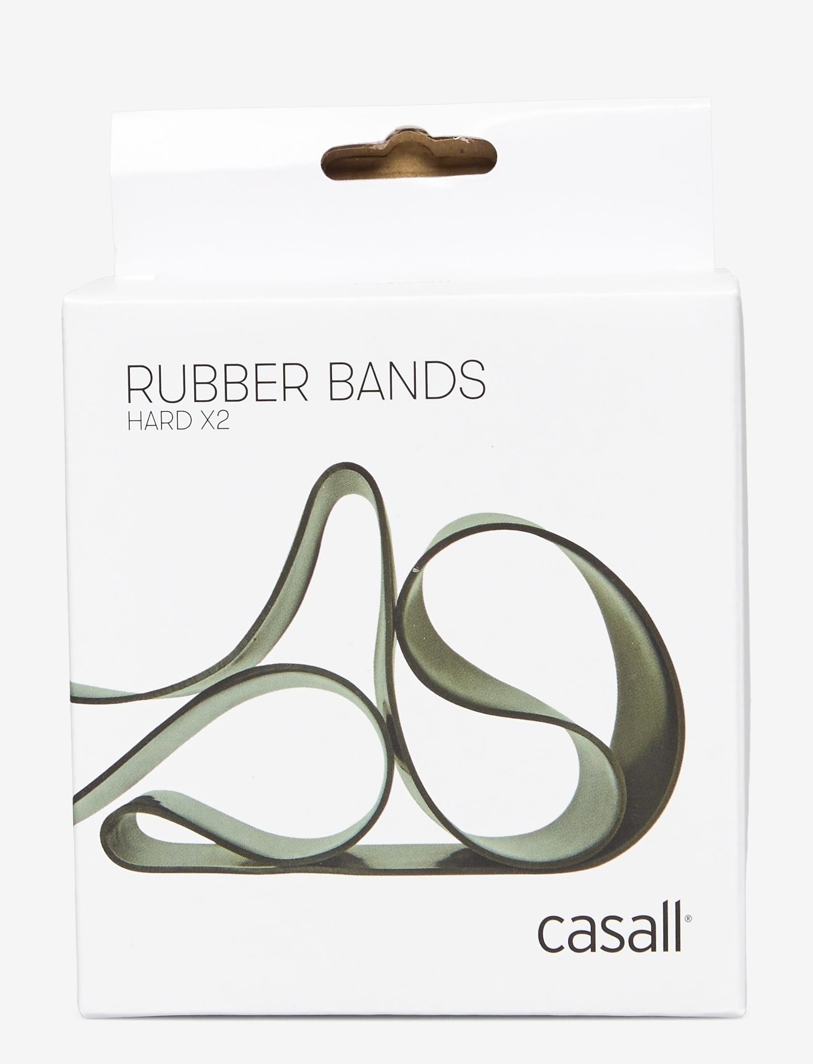 Casall - Rubber band Hard 2pcs - resistance bands - hard green - 1