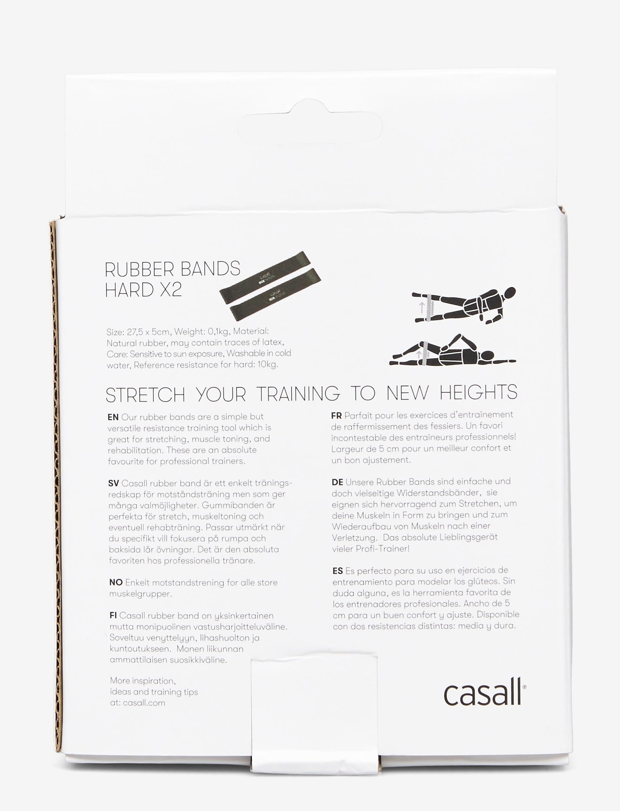 Casall - Rubber band Hard 2pcs - resistance bands - hard green - 2