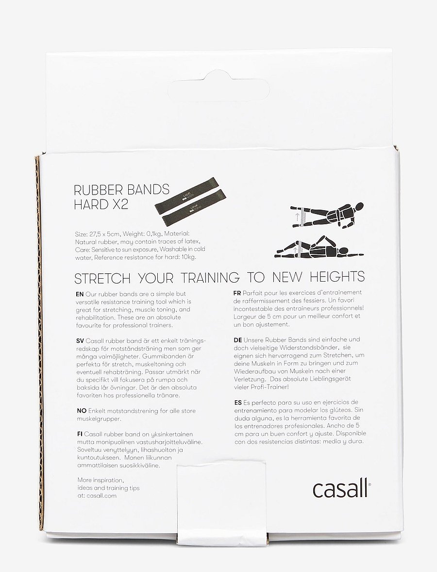 Casall - Rubber band Hard 2pcs - booty bands - hard green - 2