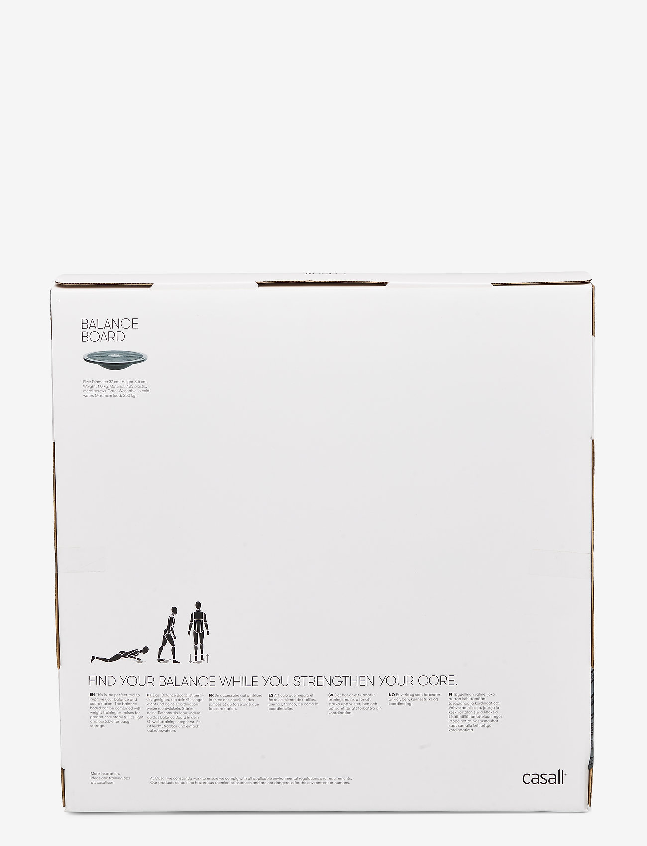 Casall - Balance Board II - träningsutrustning för hemmet - black - 2