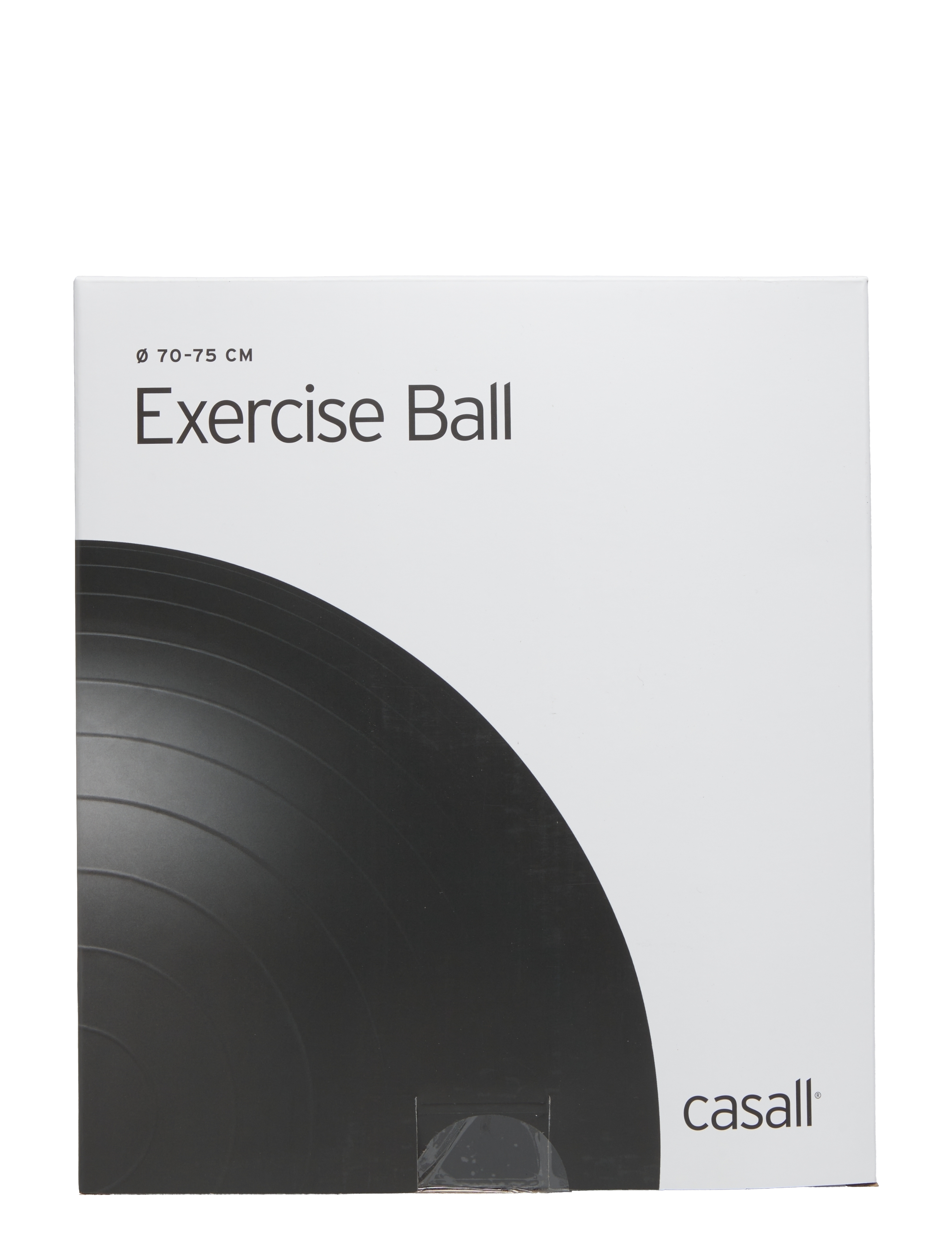 Casall Exercise Ball 70-75Cm, One Size, Sport Training Equipment, Schwarz - Home Workout Frauen