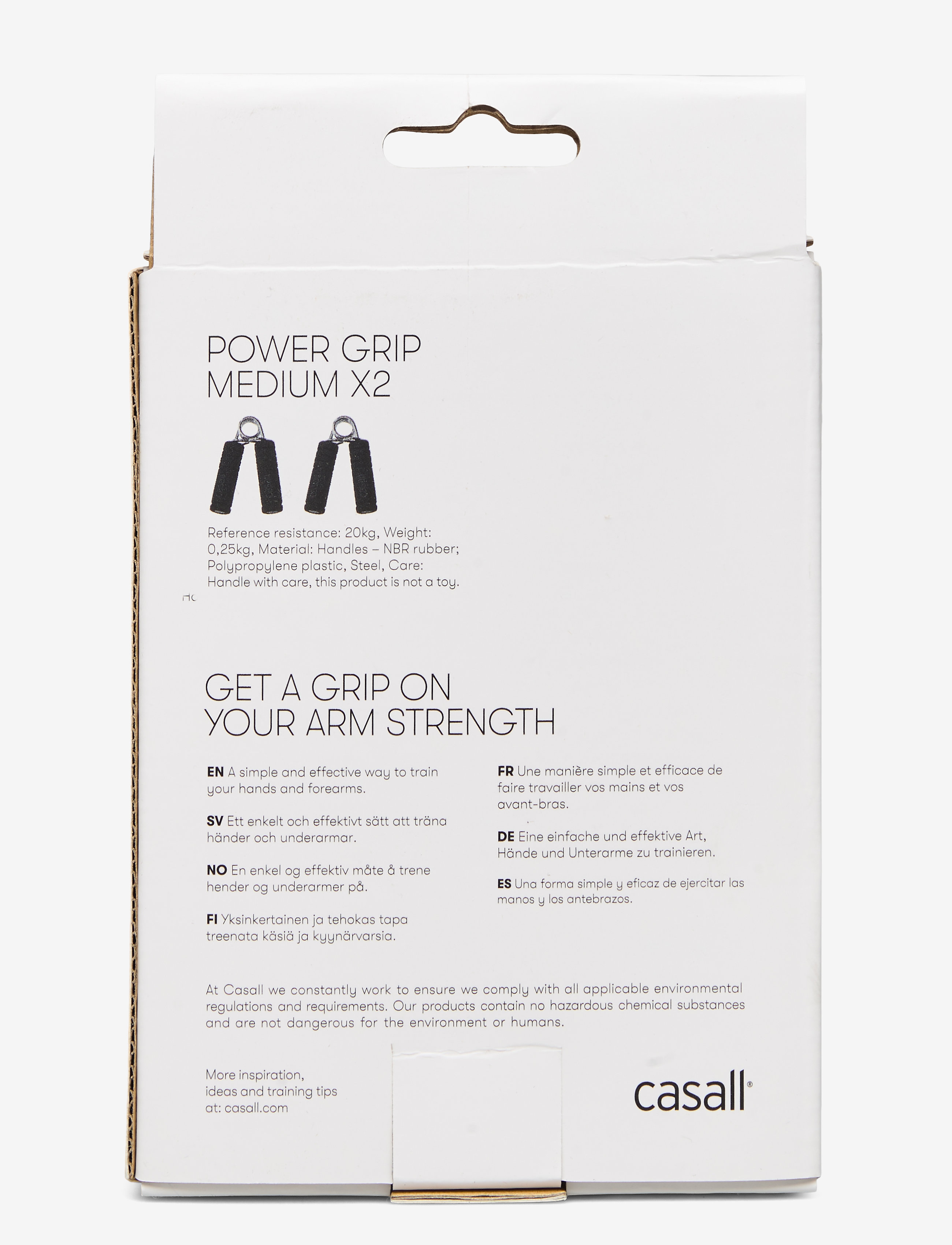 Casall - Power Grip Medium - treniruočių namuose įranga - black - 1