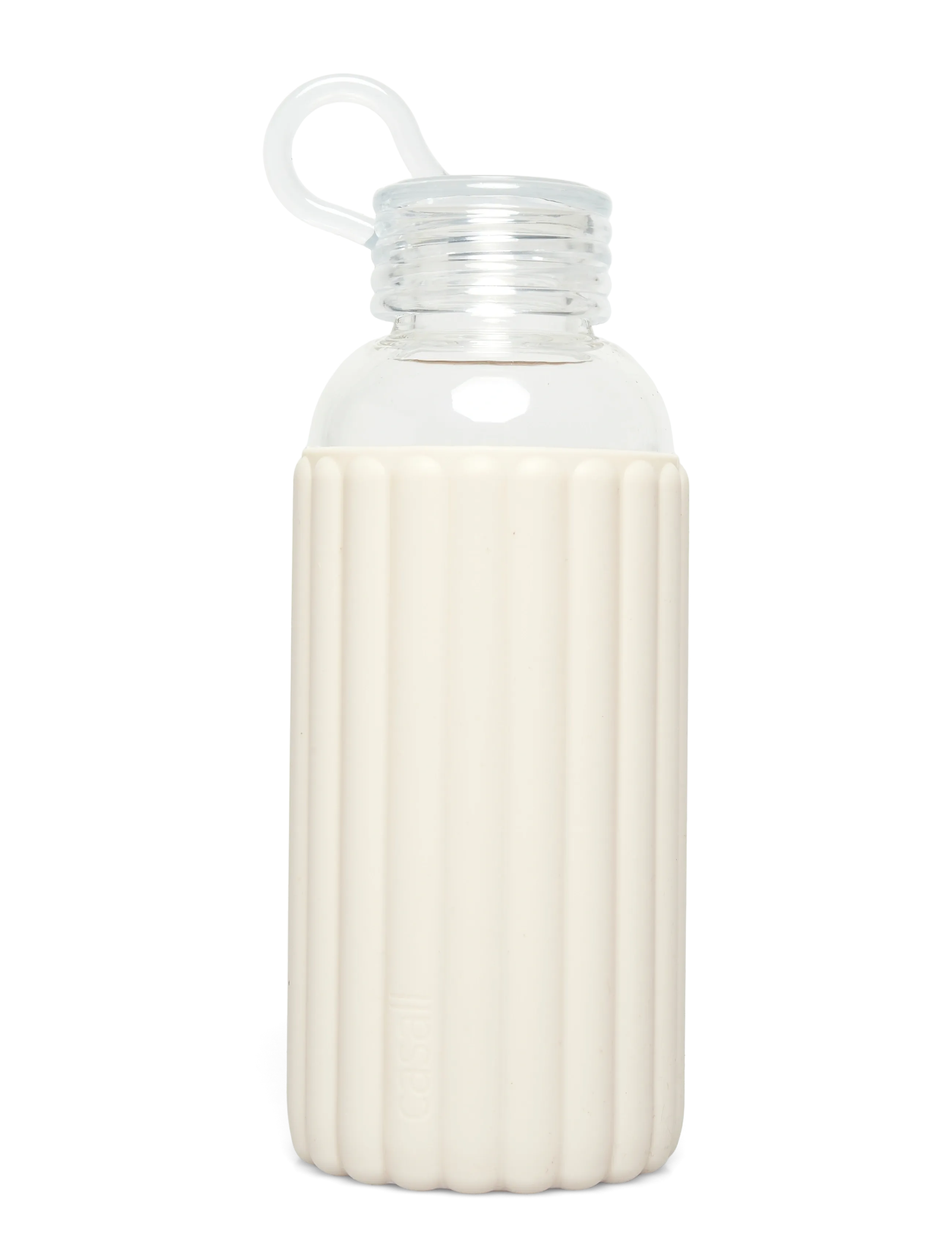 Casall Sthlm Glass Bottle 0,5L, One Size, Sport, Creme - Water Bottles, Frauen