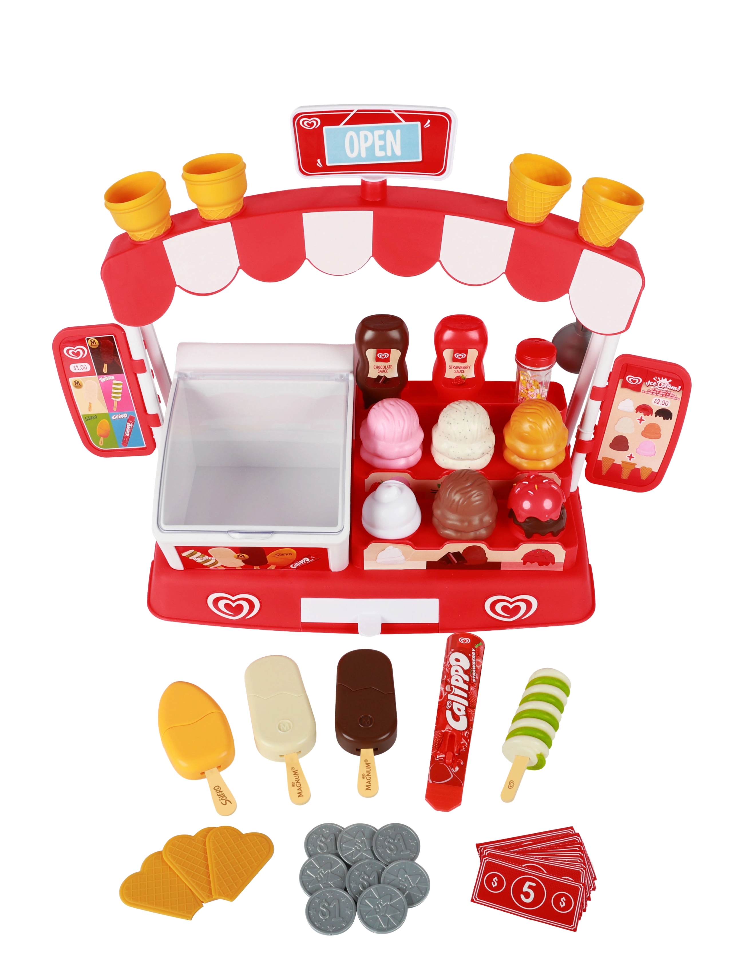 Casdon CASDON ICE CREAM PARLOUR PLAYSET - Mellem 300-500 kr - MULTI COLOURED / red