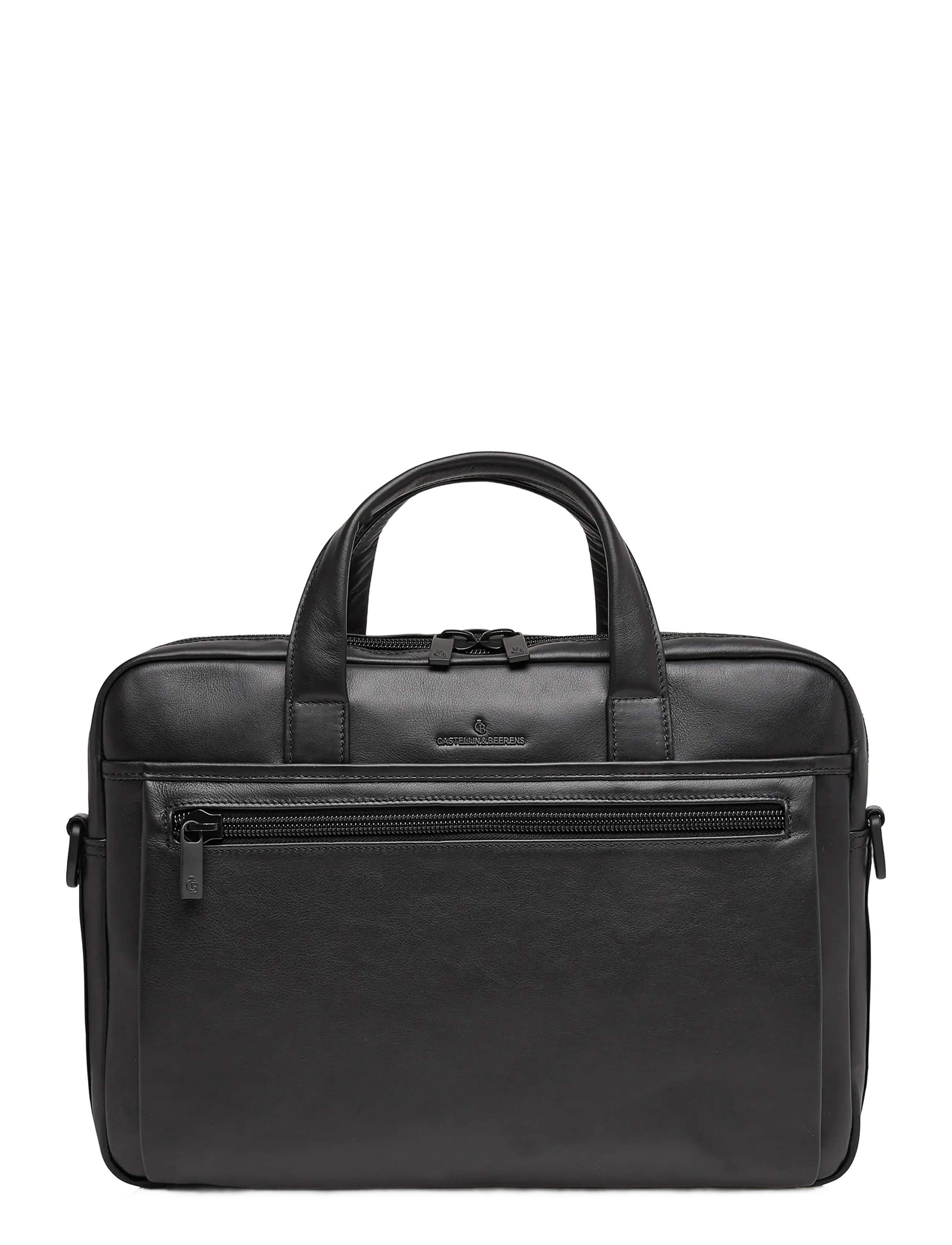 Castelijn & Beerens Charlie Laptop Bag 15.6", 41X14X30 cm, Bags, Schwarz - Computer Männerswear