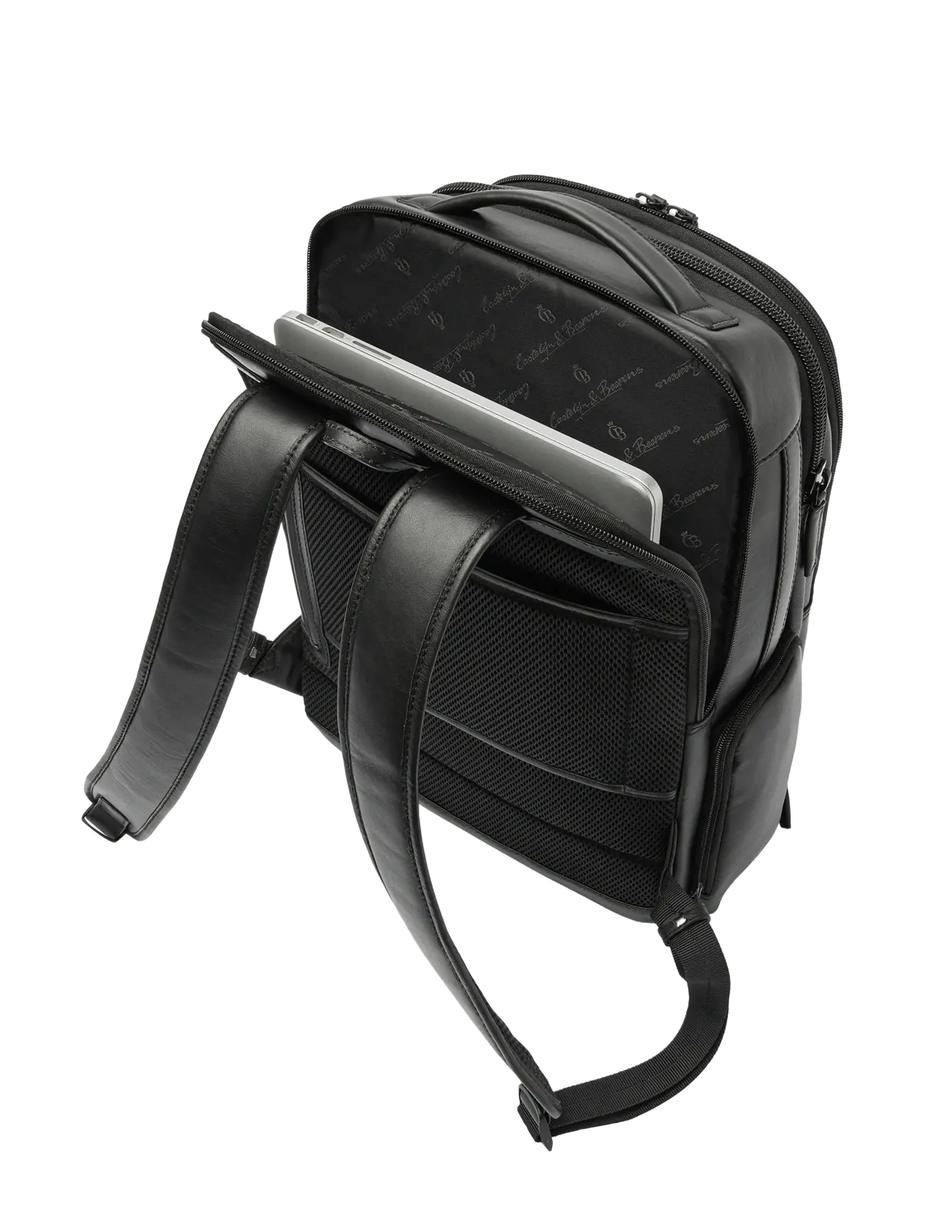Castelijn & Beerens - UNIFORM Cabin Size Backpack 15.6" - kabinerygsække - black - 3