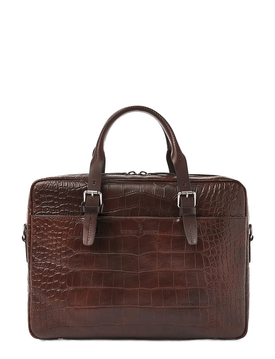 Castelijn & Beerens - JULES Laptop Bag 15,6" - computertasker - mocca - 0