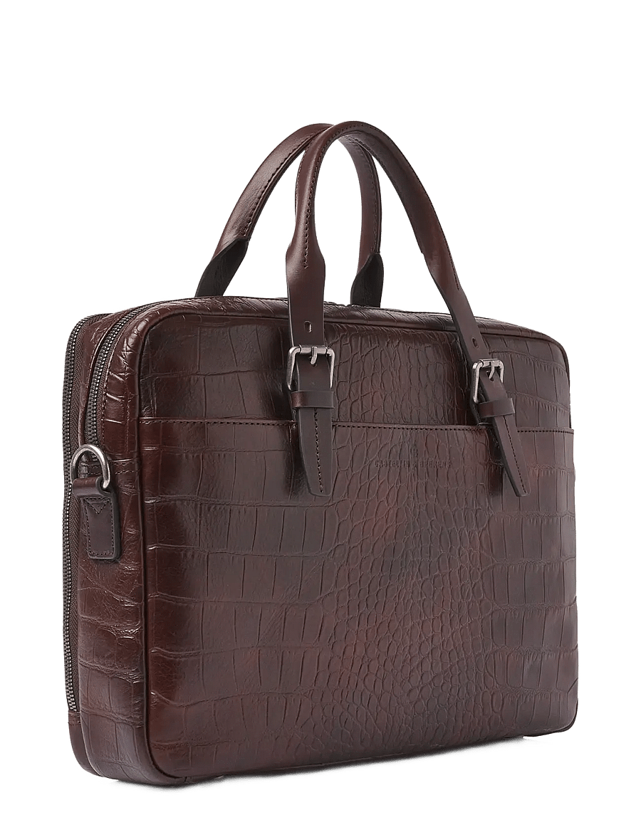 Castelijn & Beerens - JULES Laptop Bag 15,6" - computertasker - mocca - 2