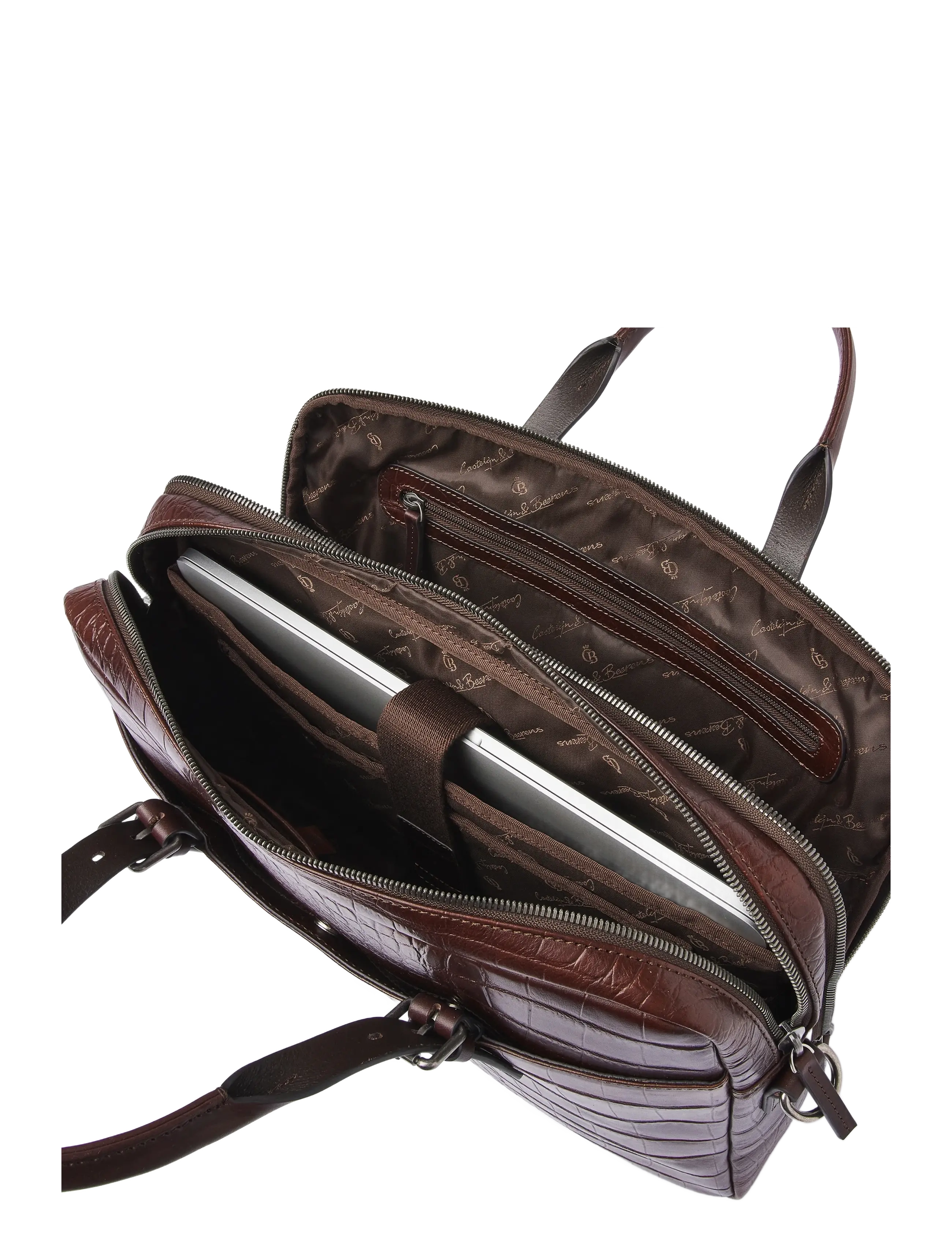 Castelijn & Beerens - JULES Laptop Bag 15,6" - computertasker - mocca - 3