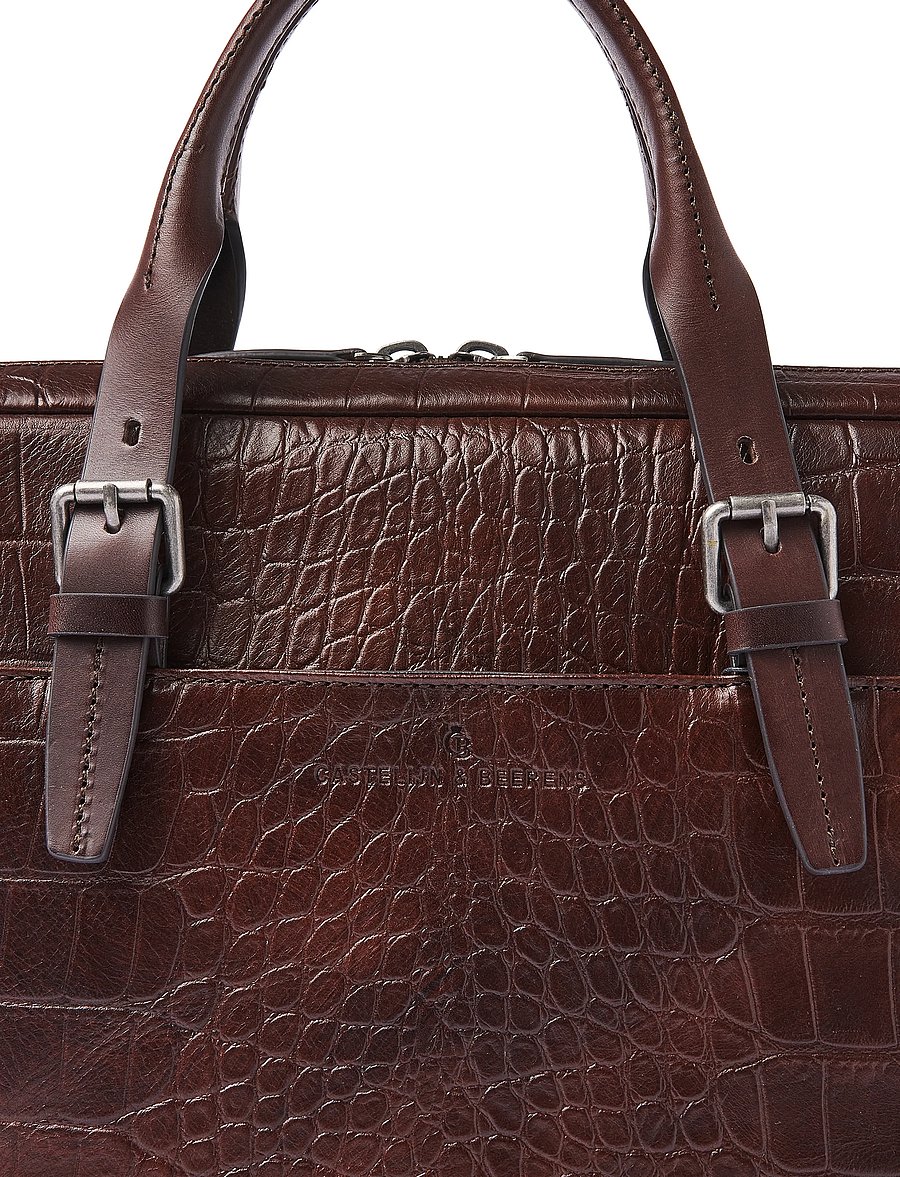 Castelijn & Beerens - JULES Laptop Bag 15,6" - computertasker - mocca - 5