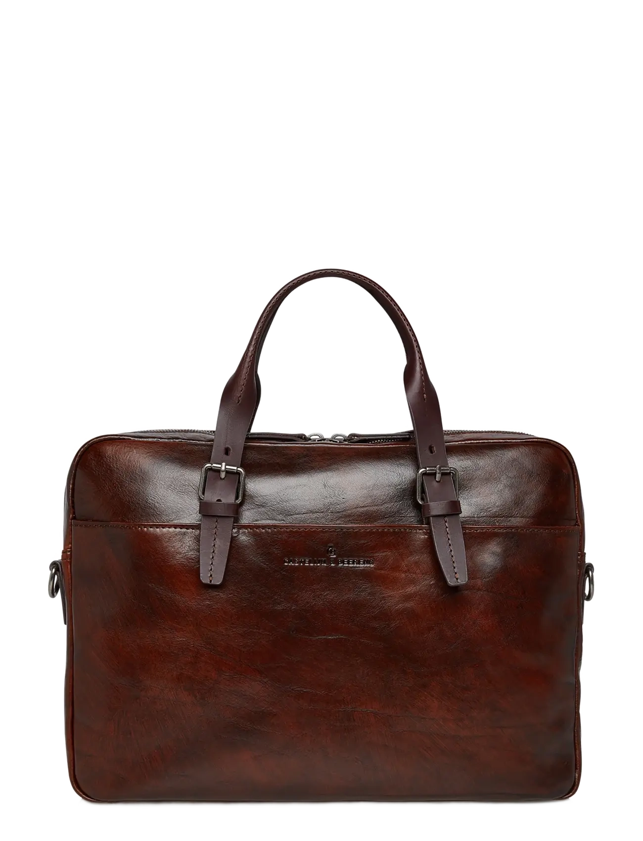 Castelijn & Beerens RIEN Laptop Bag 15.6" single zip - Computertasker - COGNAC / brown