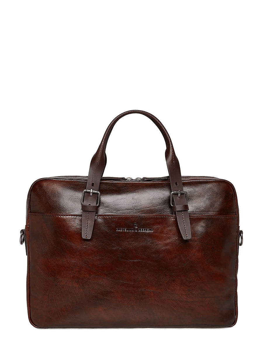 Castelijn & Beerens - RIEN Laptop Bag 15.6" single zip - computertasker - cognac - 0