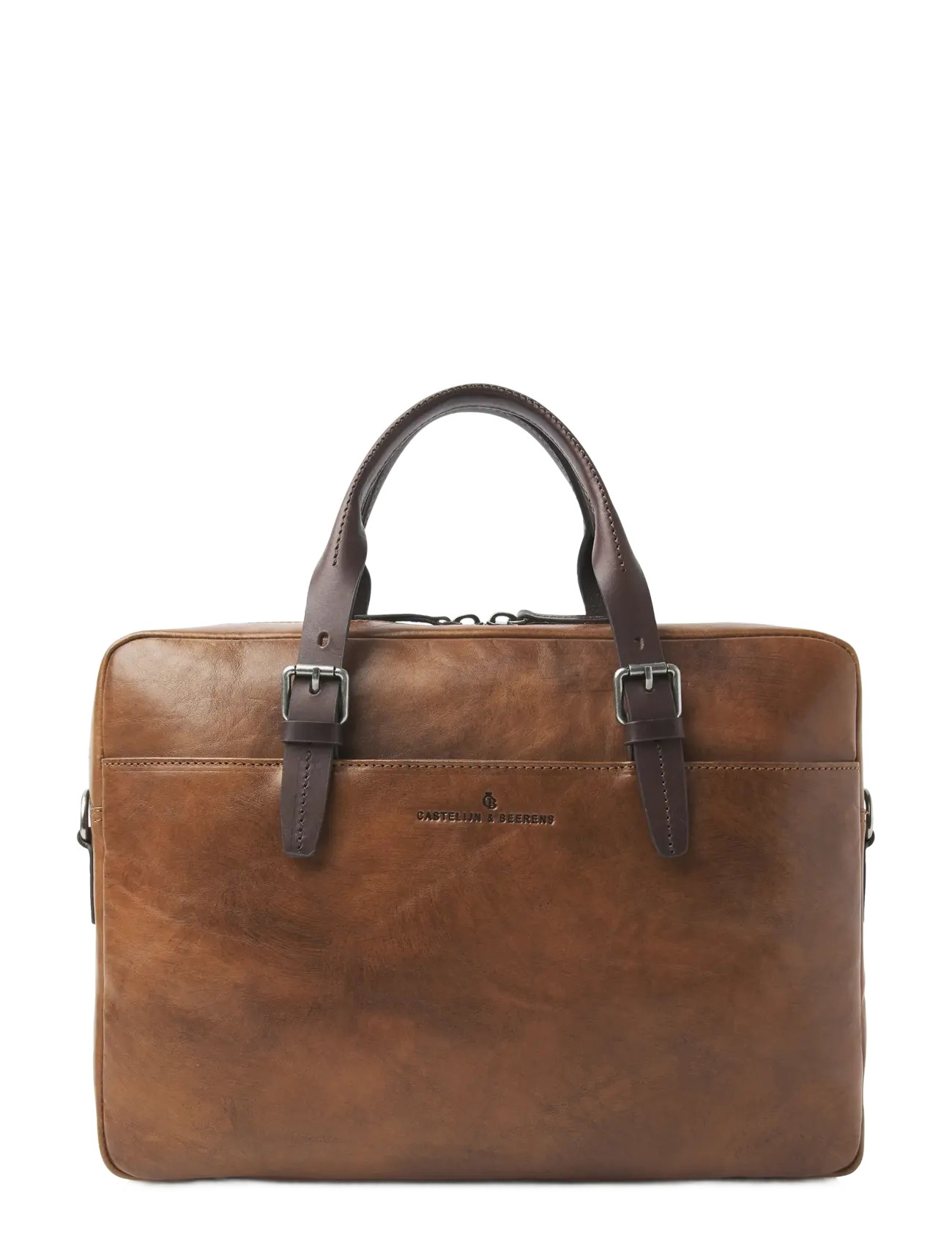 Castelijn & Beerens RIEN Laptop Bag 15.6" single zip - Computertasker - NATURAL / brown