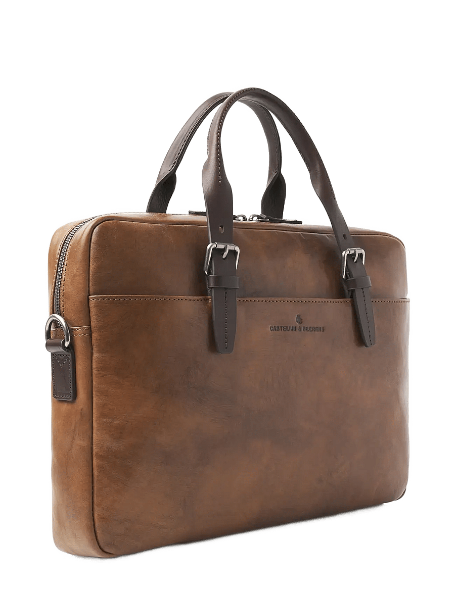 Castelijn & Beerens - RIEN Laptop Bag 15.6" single zip - computertasker - natural - 2