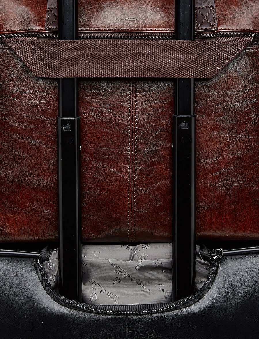 Castelijn & Beerens - RIEN Laptop Bag 15.6" double zip - laptopväskor - cognac - 3