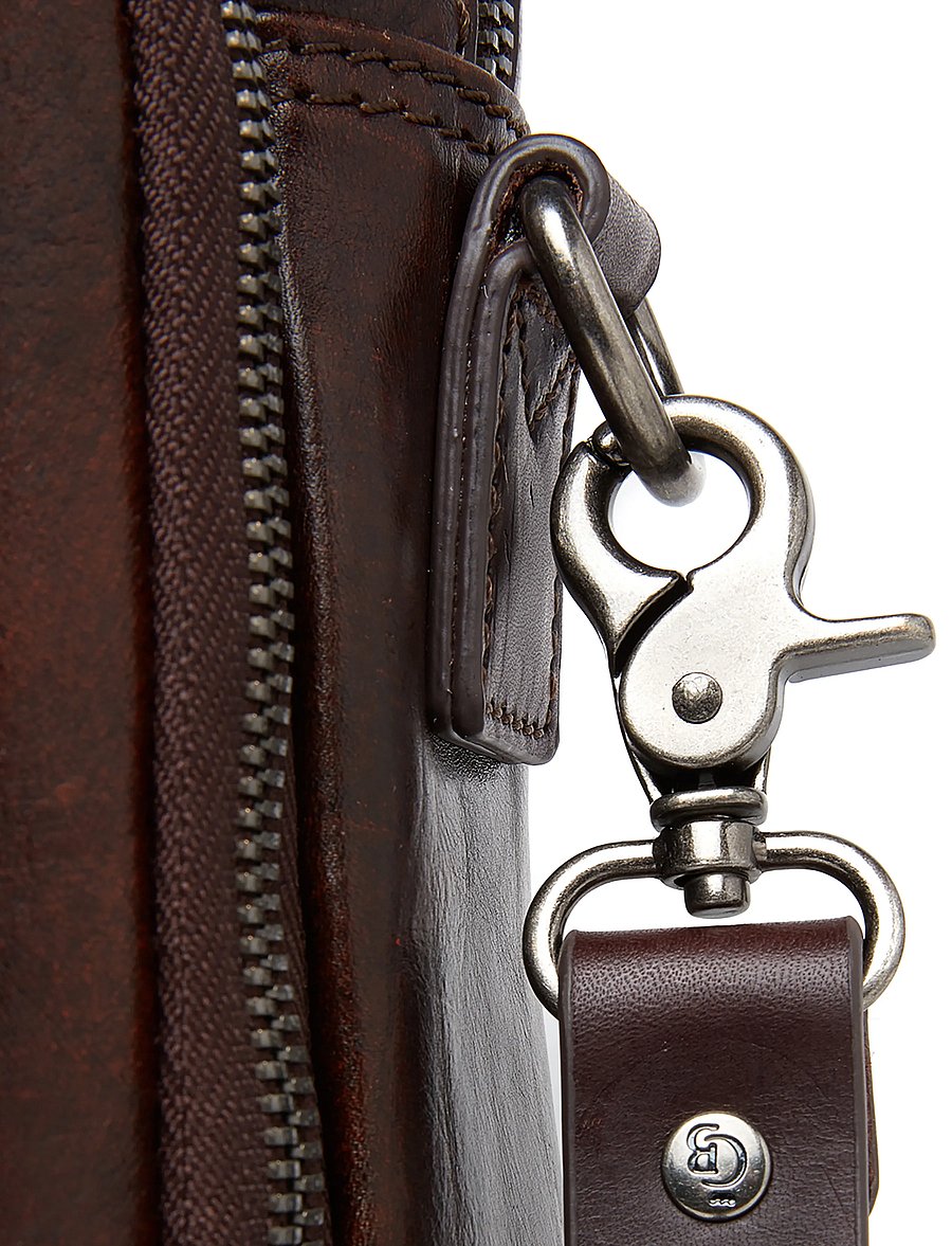 Castelijn & Beerens - RIEN Laptop Bag 15.6" double zip - laptopväskor - cognac - 4