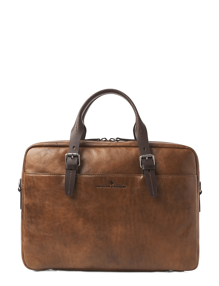 Castelijn & Beerens - RIEN Laptop Bag 15.6" double zip - computertasker - natural - 0