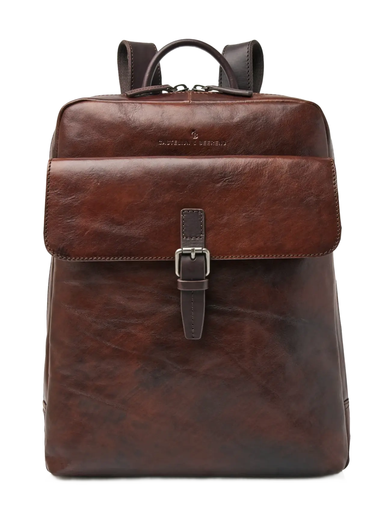 Castelijn & Beerens Rien Laptop Backpack 15.6", 31.5X10X40 cm, Brown, Backpacks > Business Backpacks, Herre