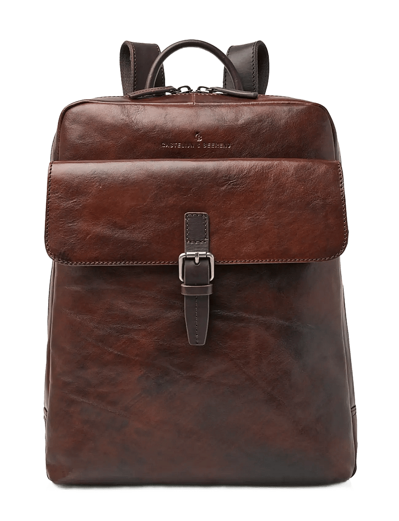 Castelijn & Beerens - RIEN Laptop Backpack 15.6" - business-rygsække - cognac - 0