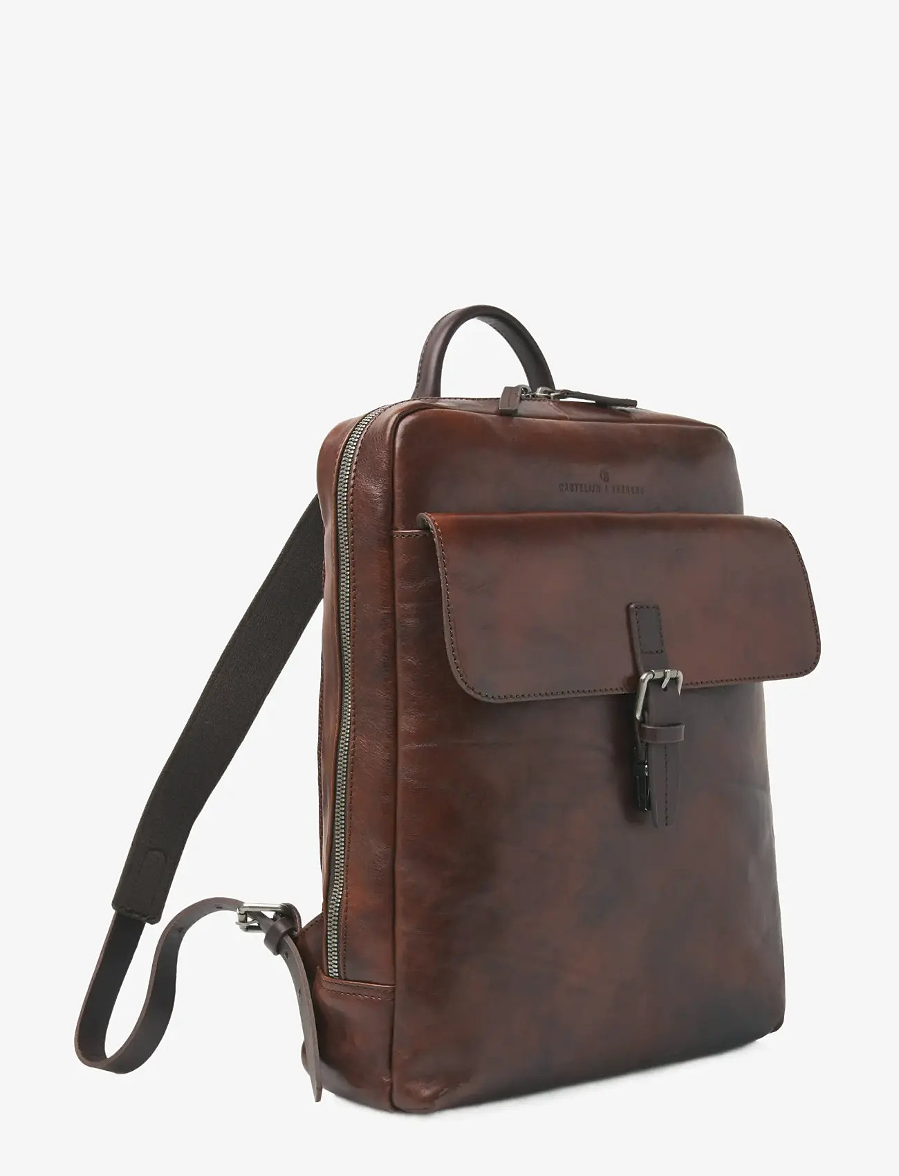 Castelijn & Beerens - RIEN Laptop Backpack 15.6" - business-rygsække - cognac - 2