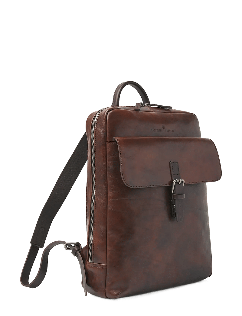 Castelijn & Beerens - RIEN Laptop Backpack 15.6" - business-rygsække - cognac - 2