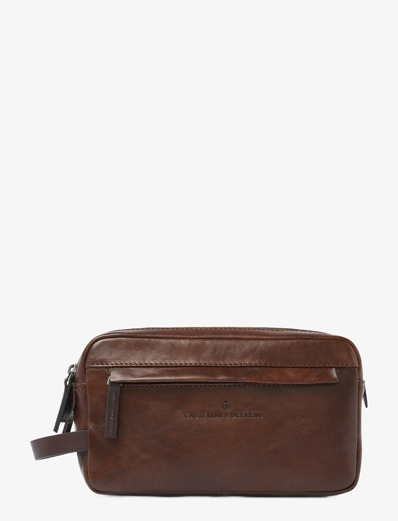 Castelijn & Beerens - RIEN Washbag - toiletry bags - cognac - 0