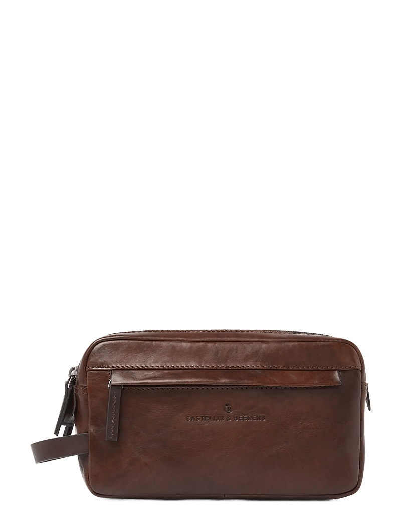 Castelijn & Beerens - RIEN Washbag - toiletry bags - cognac - 0