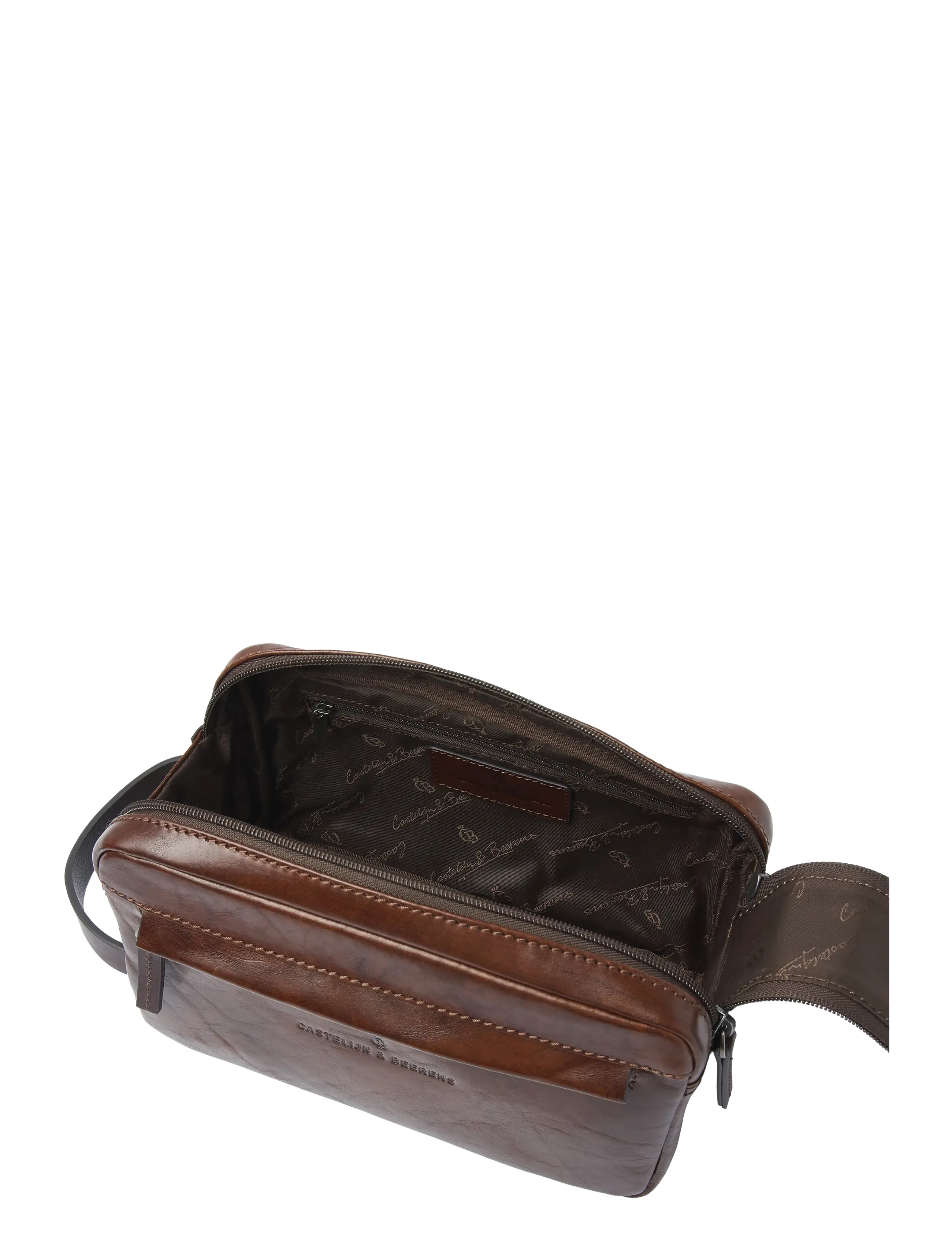 Castelijn & Beerens - RIEN Washbag - toilettasker - cognac - 3