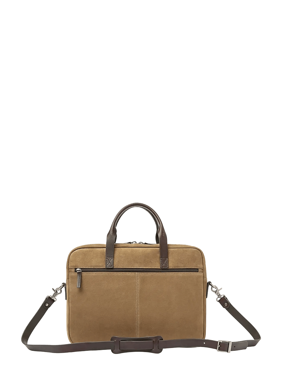 Castelijn & Beerens - NUBUCK Laptop Bag 15.6" - computertasker - taupe - 1