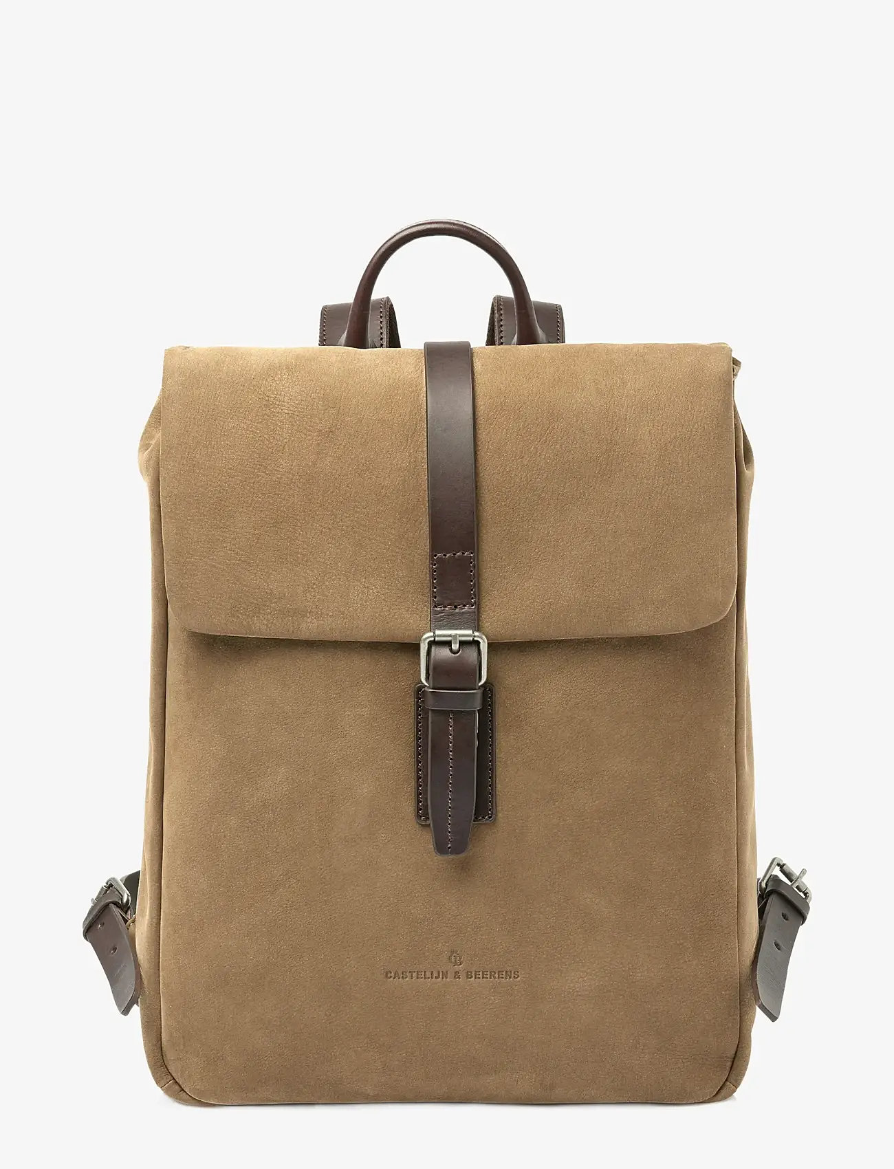 Castelijn & Beerens - NUBUCK Backpack 15.6" - business-rygsække - taupe - 0