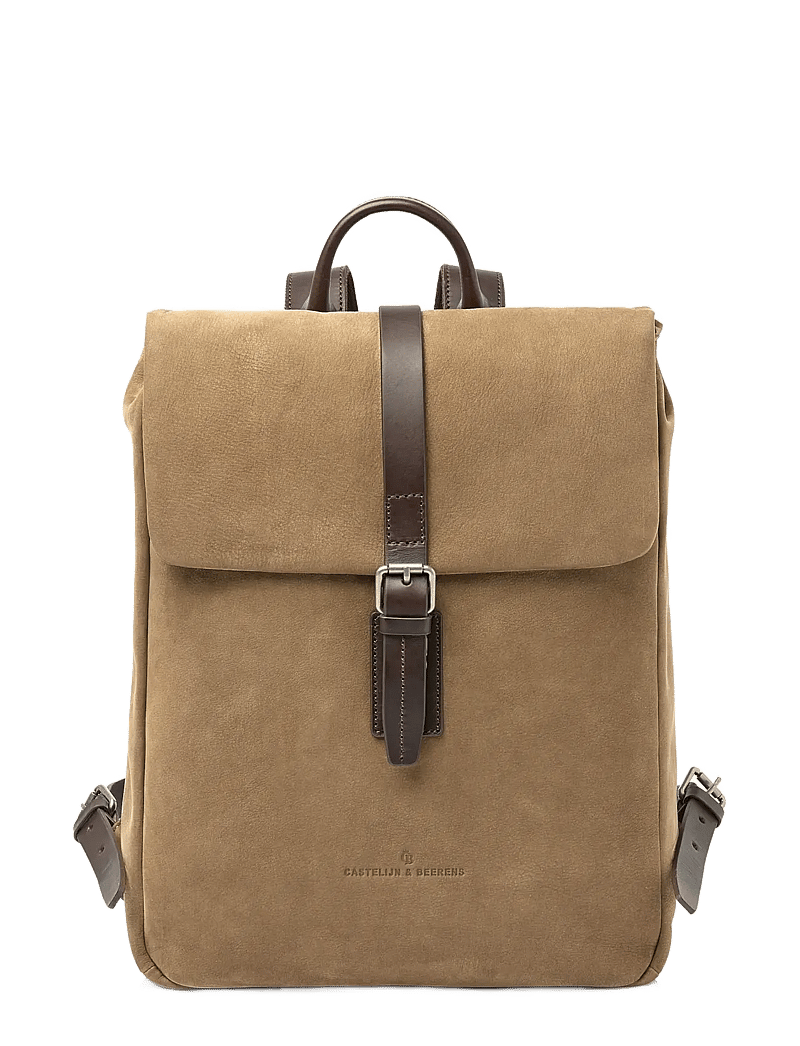 Castelijn & Beerens - NUBUCK Backpack 15.6" - business-rygsække - taupe - 0