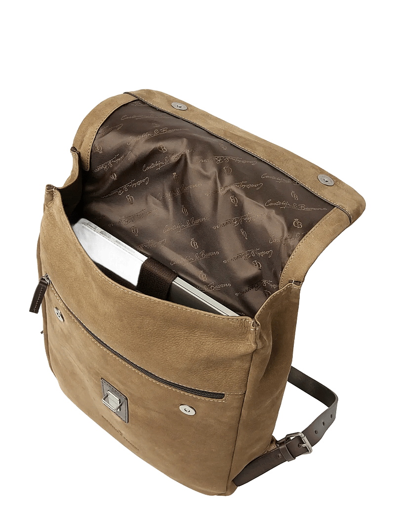 Castelijn & Beerens - NUBUCK Backpack 15.6" - business-rygsække - taupe - 3