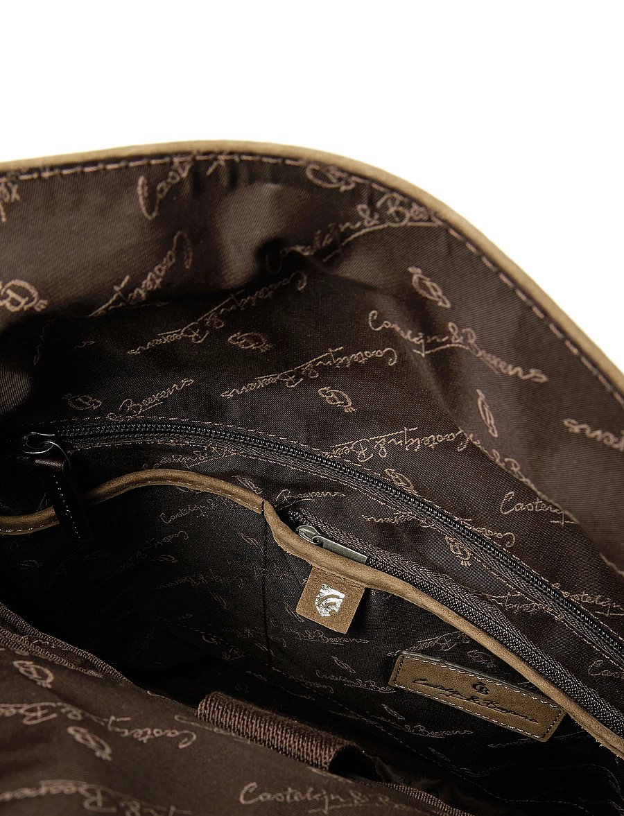 Castelijn & Beerens - NUBUCK Backpack 15.6" - affärsryggsäckar - taupe - 5