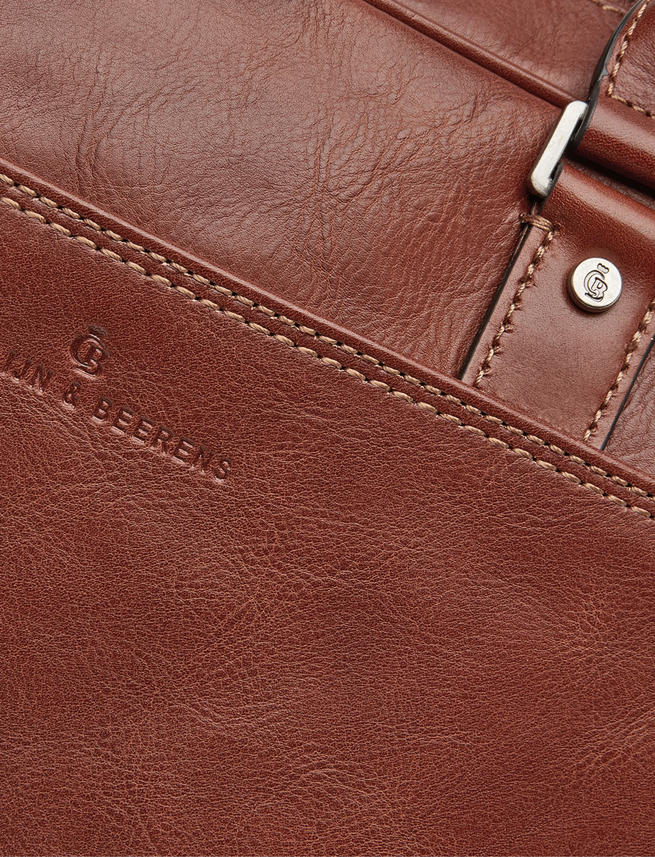 Castelijn & Beerens - VERONA Laptop Bag 15.6" single zip - computertasker - light brown - 3