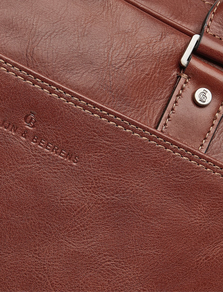 Castelijn & Beerens - VERONA Laptop Bag 15.6" single zip - computertasker - light brown - 3