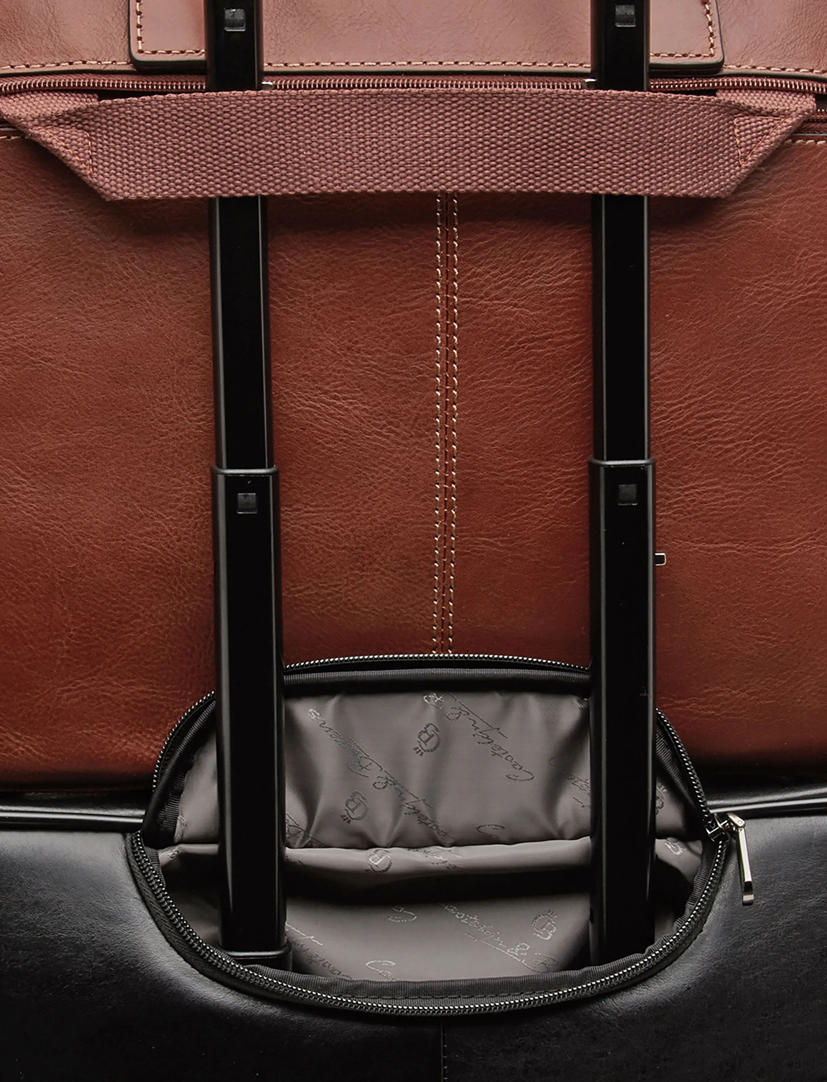 Castelijn & Beerens - VERONA Laptop Bag 15.6" single zip - computertasker - light brown - 4