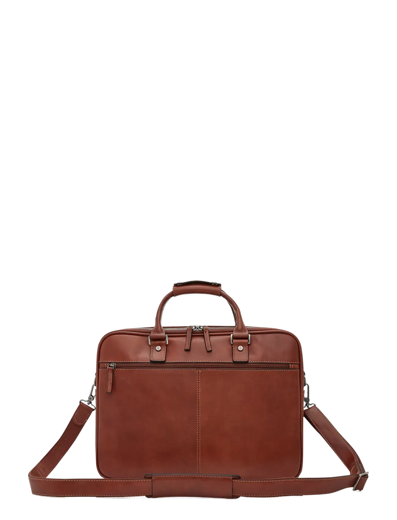 Castelijn & Beerens - VERONA Laptop Bag 15.6" double zip - computertasker - light brown - 1