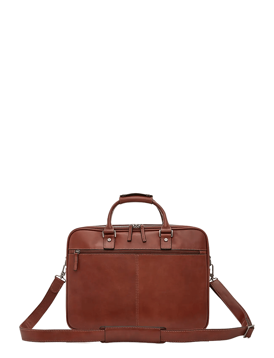 Castelijn & Beerens - VERONA Laptop Bag 15.6" double zip - computertasker - light brown - 1